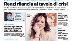Prima Pagina, Giornale di Sicilia: “Renzi rilancia al tavolo di crisi. Per il Palermo mercato senza botti”