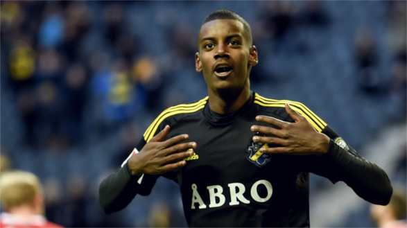 Alexander Isak, attaccante dell'Aik Solna, foto fotbolldirekt.se Alexander Isak, attaccante dell'Aik Solna, foto fotbolldirekt.se