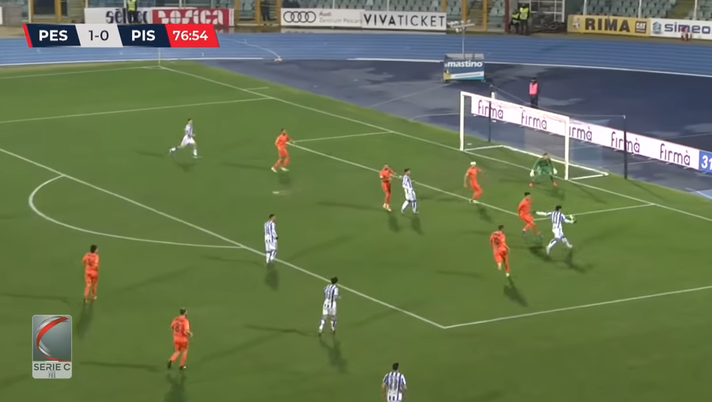 VIDEO Pescara-Pistoiese 2-0, Rauti entra e segna: guarda il gol dell’ex Palermo  VIDEO Pescara-Pistoiese 2-0, Rauti entra e segna: guarda il gol dell’ex Palermo - immagine 1