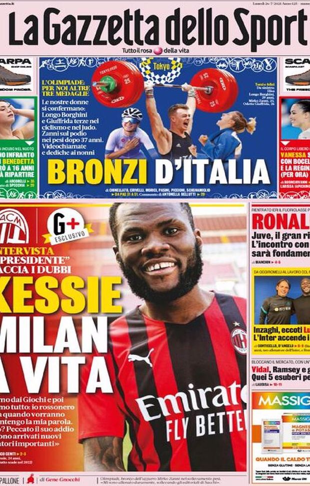 BUONGIORNO CITTACELESTE – LE PRIME PAGINE DEI PRINCIPALI QUOTIDIANI SPORTIVI – GUARDA 