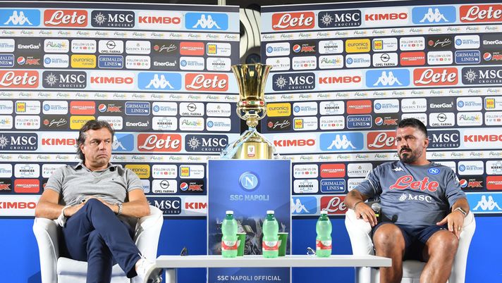 Gennaro Gattuso e Cristiano Giuntoli (Photo by SSC NAPOLI via Getty Images) Gennaro Gattuso e Cristiano Giuntoli (Photo by SSC NAPOLI via Getty Images)