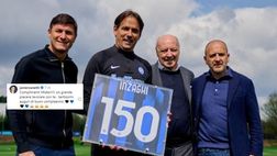 Da Zanetti gli auguri ad Inzaghi: “Un piacere lavorare con te”