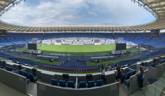 Foto Sport e Salute La disposizione dei maxischermi all’Olimpico per la finale di Europa League – FOTO - immagine 1