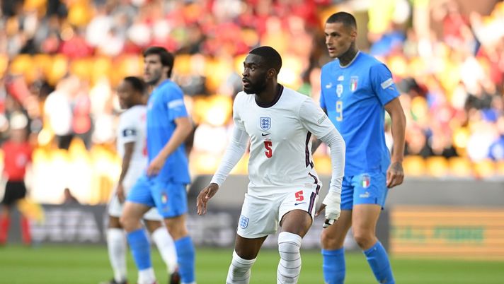 Fikayo Tomori, difensore del Milan, qui durante Inghilterra-Italia