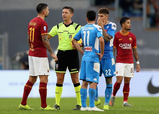 Roma-Napoli, arbitro Rocchi (Getty Images) Roma-Napoli, arbitro Rocchi (Getty Images)