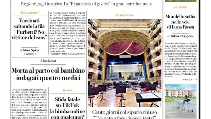 Prima Pagina, La Repubblica-Palermo: “Negozi, riapertura al buio. Gli aiuti restano un miraggio” 