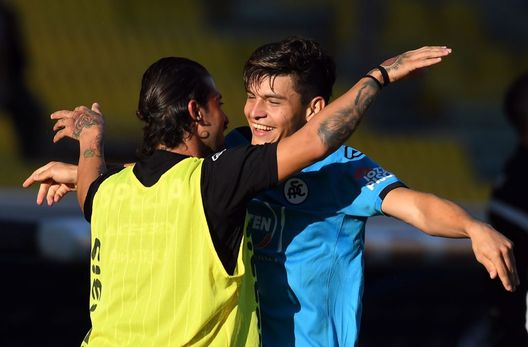 PARMA, ITALY - OCTOBER 25: Kevin Agudelo of Spezia Calcio celebrates after scoring his team second goal during the Serie A match between Parma Calcio and Spezia Calcio at Stadio Ennio Tardini on October 25, 2020 in Parma, Italy. (Photo by Alessandro Sabattini/Getty Images) PARMA, ITALY - OCTOBER 25: Kevin Agudelo of Spezia Calcio celebrates after scoring his team second goal during the Serie A match between Parma Calcio and Spezia Calcio at Stadio Ennio Tardini on October 25, 2020 in Parma, Italy. (Photo by Alessandro Sabattini/Getty Images)