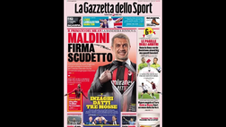 Prima Pagina, Gazzetta dello Sport: “Maldini firma scudetto. Inzaghi datti tre mosse”