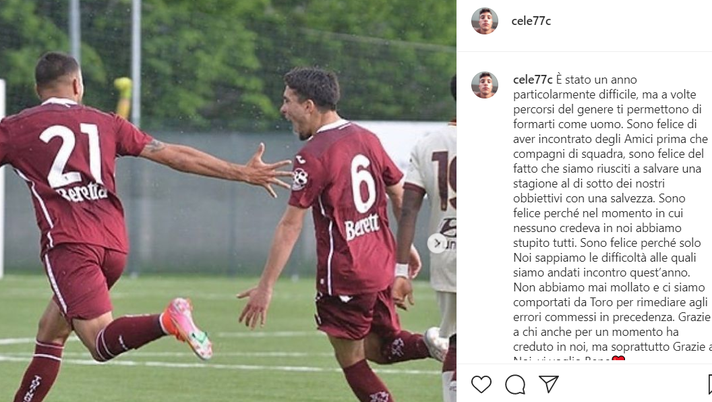 Celesia su Ig: “Ci siamo comportati da Toro per rimediare agli errori passati” 