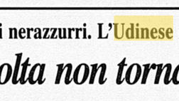 Accadde Oggi: 26.11.1993 L’Udinese di Fedele non va oltre il pari con l’Atalanta