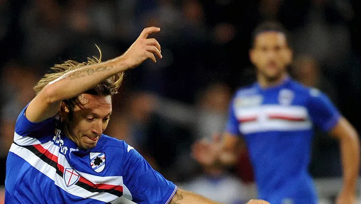 GENOA, ITALY - SEPTEMBER 23:  Edgar Barreto of UC Sampdoria in action during the Serie A match between UC Sampdoria and AS Roma at Stadio Luigi Ferraris on September 23, 2015 in Genoa, Italy.  (Photo by Pier Marco Tacca/Getty Images)