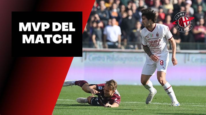 Sandro Tonali AC Milan MVP Salernitana-Milan 1-2 Serie A 2022-2023