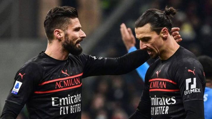 Milan Giroud Ibrahimovic AC Milan (1) Milan Giroud Ibrahimovic AC Milan (1)