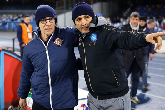 Ballardini e Spalletti prima della sfida di Coppa Italia vinta dai grigiorossi ai rigori (Photo by Francesco Pecoraro/Getty Images) Cremonese, Ballardini: “Sarà un bel banco di prova, lo affronteremo al meglio”- immagine 2