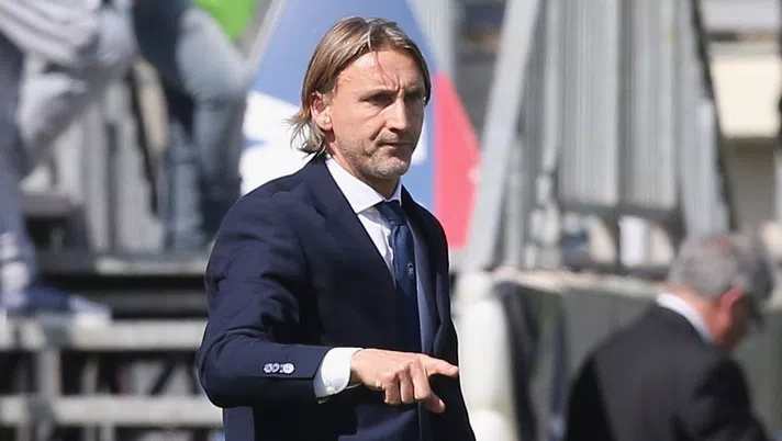 Davide Nicola, ex tecnico calabrese, durante Crotone-Milan (credits: GETTY Images)