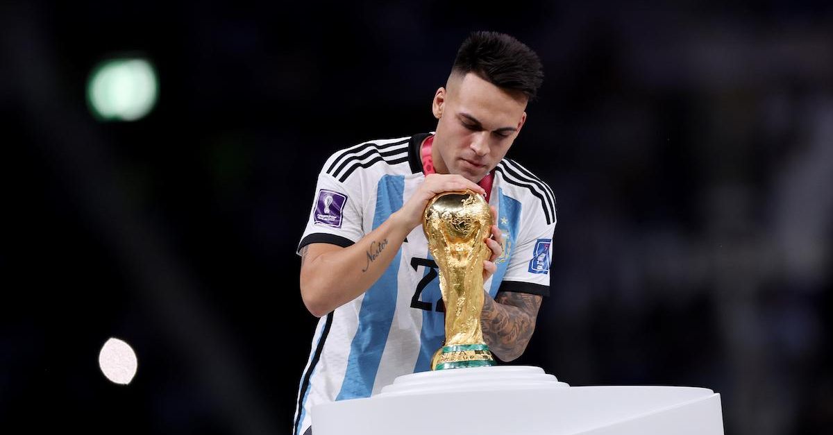 Argentina, Lautaro in tears: “Thanks to everyone and to my daughter, it changed my life”