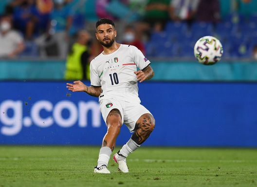ROME, ITALY - JUNE 11: Lorenzo Insigne of Italy scores their side's third goal during the UEFA Euro 2020 Championship Group A match between Turkey and Italy at the Stadio Olimpico on June 11, 2021 in Rome, Italy. (Photo by Claudio Villa/Getty Images) ROME, ITALY - JUNE 11: Lorenzo Insigne of Italy scores their side's third goal during the UEFA Euro 2020 Championship Group A match between Turkey and Italy at the Stadio Olimpico on June 11, 2021 in Rome, Italy. (Photo by Claudio Villa/Getty Images)