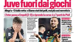 Prima Pagina, Corriere dello Sport: “Juve fuori dai giochi. Allegri a -13”