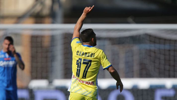 EMPOLI, ITALY - APRIL 08: Gianluca Caprari of Pescara Calcio celebrates after scoring a goal during the Serie A match between Empoli FC and Pescara Calcio at Stadio Carlo Castellani on April 8, 2017 in Empoli, Italy. (Photo by Gabriele Maltinti/Getty Images) Samp, il piano per Caprari: appunti per il fantacalcio - immagine 1