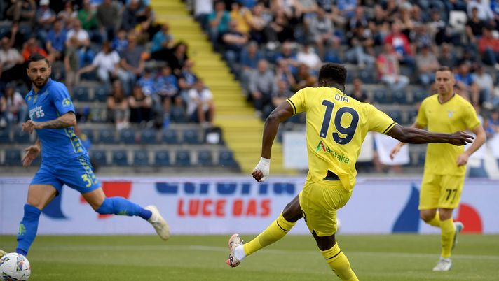 EMPOLI, ITALY - MAY 04: Boulaye Dia of SS Lazio scores a opening goal during the Serie match between Empoli and Lazio at Stadio Carlo Castellani on May 04, 2025 in Empoli, Italy. (Photo by Marco Rosi - SS Lazio/Getty Images) Empoli-Lazio, Dia a Dazn: “Volevamo partire subito forti. Su Pedro dico…” - immagine 1