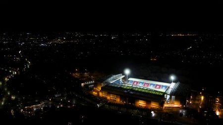 BLACKBURN, ENGLAND - DECEMBER 29: An aerial view of Ewood Park is seen ahead of the Sky Bet Championship between Blackburn Rovers and Middlesbrough on December 29, 2022 in Blackburn, England. (Photo by Lewis Storey/Getty Images)
