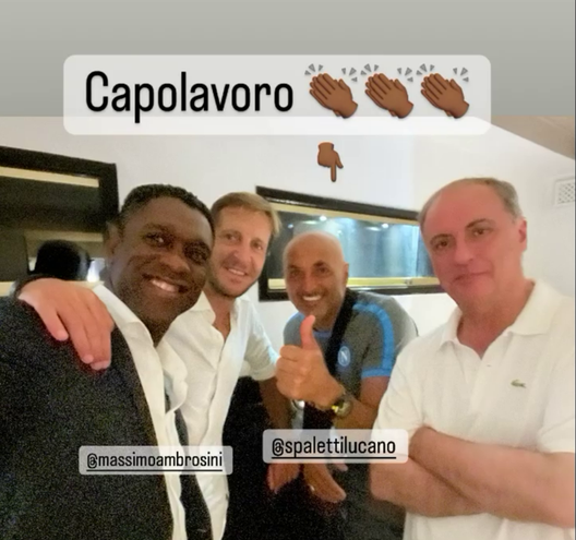 FOTO Spalletti ha festeggiato il trionfo del Napoli a cena con tre ospiti speciali- immagine 2