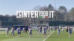 VIDEO FCIN1908 / Inter, rifinitura pre-Atletico: terapie per Acerbi e Cuadrado