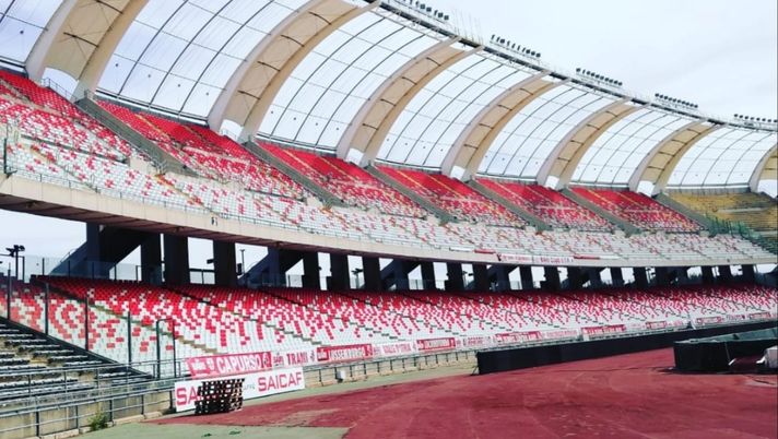 Stadio San Nicola di Bari, ok la tribuna Est ma niente derby... 