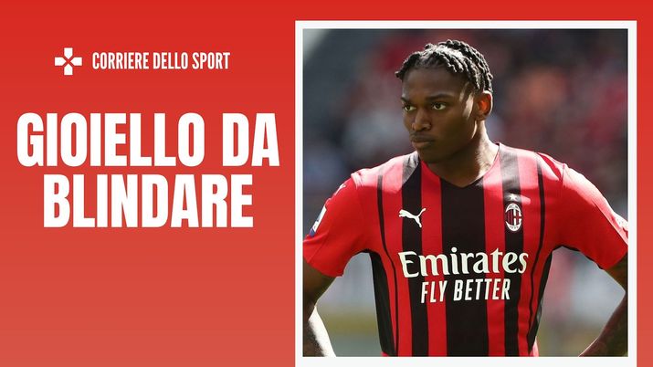 Rafael Leao (attaccante AC Milan) è nel mirino del Chelsea | Calciomercato Milan News (Getty Images) Rafael Leao AC Milan Calciomercato Milan