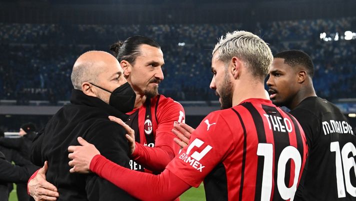 Theo Hernandez e Zlatan Ibrahimovic