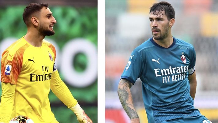 Gianluigi 'Gigio' Donnarumma (portiere AC Milan) ed Alessio Romagnoli (difensore e capitano AC Milan) | AC Milan News (Getty Images) Gianluigi 'Gigio' Donnarumma (portiere AC Milan) ed Alessio Romagnoli (difensore e capitano AC Milan) | AC Milan News (Getty Images)
