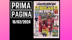 Prima pagina Gazzetta dello Sport: Milan, si vola. Ottavi a un passo