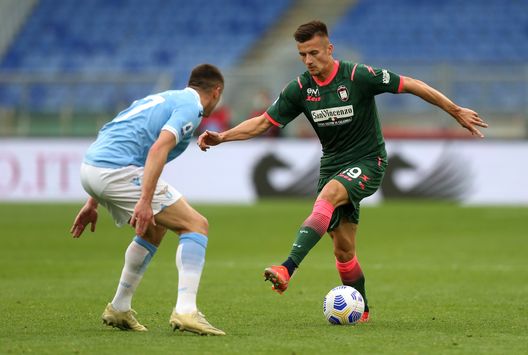 Marusic durante Lazio-Crotone Marusic durante Lazio-Crotone