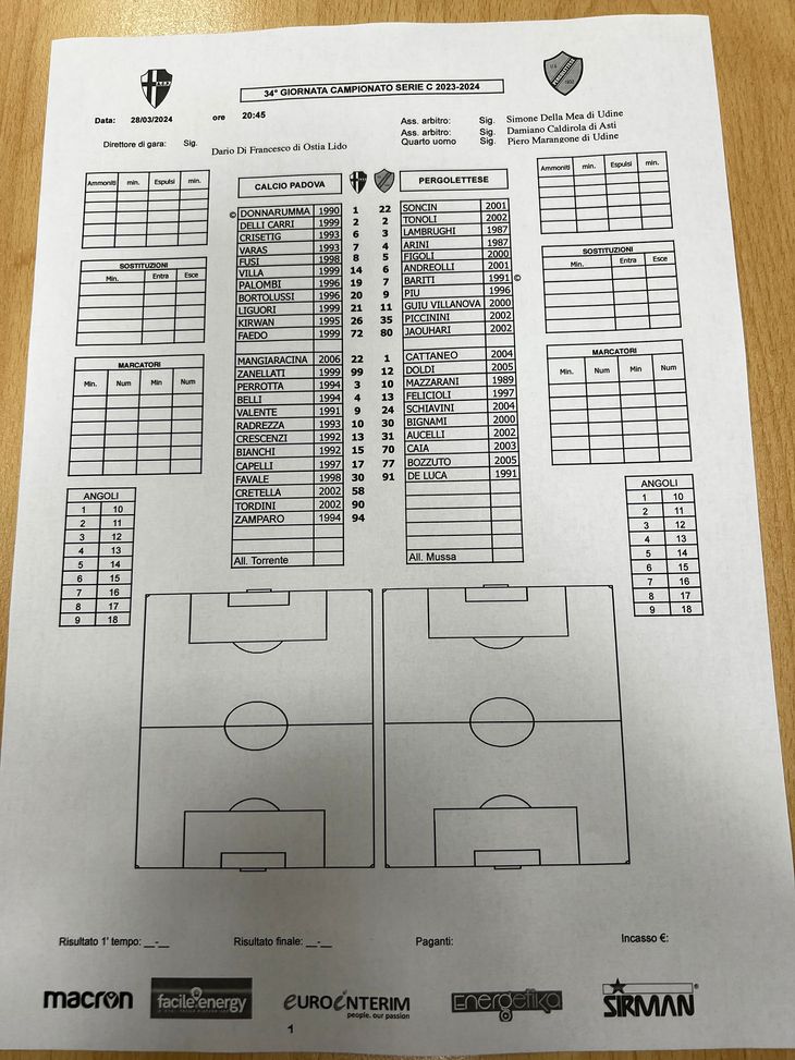 FINALE PADOVA-PERGOLETTESE 2-1 (20′ Fusi, 44′ Arini, 61′ Bortolussi) - immagine 4