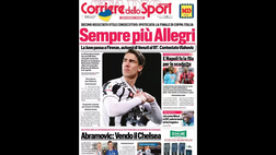 Prima Pagina, Corriere dello Sport: “Sempre più Allegri. La Juve passa a Firenze”