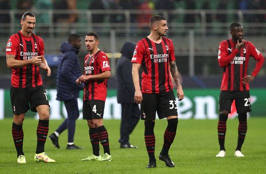 Zlatan Ibrahimovic, Ismael Bennacer, Rade Krunic, Fikayo Tomori, calciatori del Milan (Getty Images) Ibrahimovic, Bennacer, Krunic, Tomori