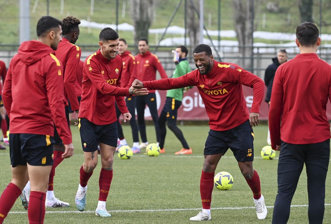 Roma, l’allenamento a due giorni dalla trasferta di Lecce – FOTO GALLERY- immagine 1