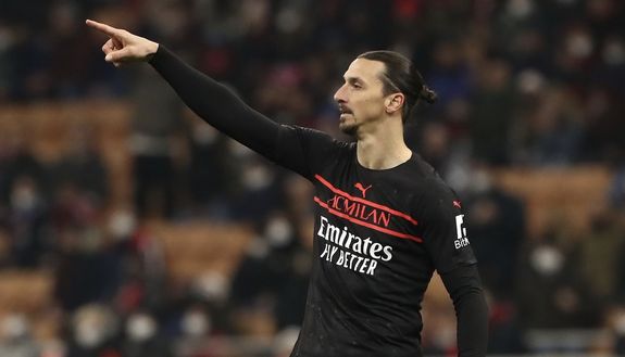 Zlatan Ibrahimovic (attaccante AC Milan) qui durante Milan-Empoli 1-0 (Serie A 2021-2022) | News (Getty Images) Zlatan Ibrahimovic AC Milan Milan-Empoli 1-0 Serie A 2021-2022