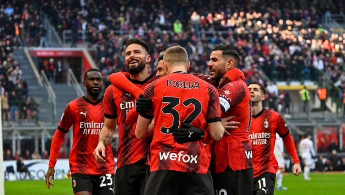 esultanza Tijjani Reijnders AC Milan Milan-Monza 3-0 Serie A 2023-2024