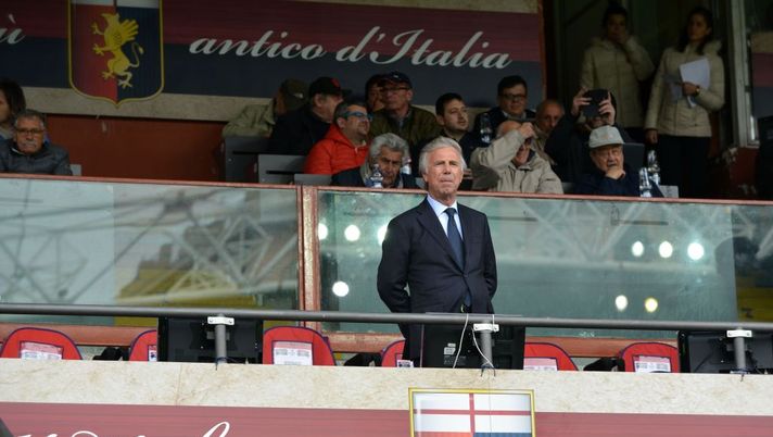 GENOA, ITALY - APRIL 02: Enrico Preziosi Genoa President during the Serie A match between Genoa CFC and Atalanta BC at Stadio Luigi Ferraris on April 2, 2017 in Genoa, Italy. (Photo by Paolo Rattini/Getty Images) GENOA, ITALY - APRIL 02: Enrico Preziosi Genoa President during the Serie A match between Genoa CFC and Atalanta BC at Stadio Luigi Ferraris on April 2, 2017 in Genoa, Italy. (Photo by Paolo Rattini/Getty Images)