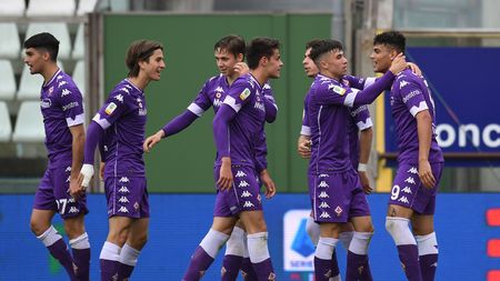 PARMA, ITALY - APRIL 28: Samuele Spallutto of ACF Fiorentina celebrates after scoring the opening goal during the Primavera TIM Cup Final match between ACF Fiorentina and SS Lazio at Ennio Tardini Stadium on April 28, 2021 in Parma, Italy. (Photo by Alessandro Sabattini/Getty Images) PARMA, ITALY - APRIL 28: Samuele Spallutto of ACF Fiorentina celebrates after scoring the opening goal during the Primavera TIM Cup Final match between ACF Fiorentina and SS Lazio at Ennio Tardini Stadium on April 28, 2021 in Parma, Italy. (Photo by Alessandro Sabattini/Getty Images)