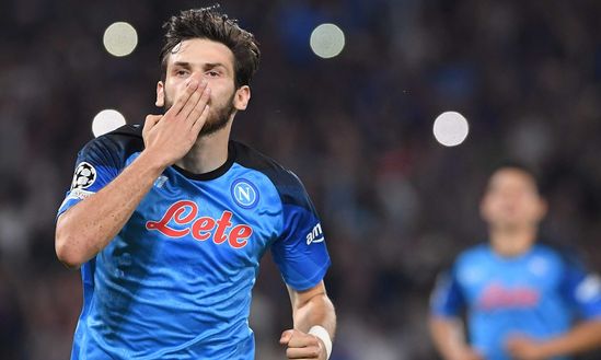 kvaratskhelia (Photo by SSC NAPOLI/SSC NAPOLI via Getty Images) Kvaratskhelia