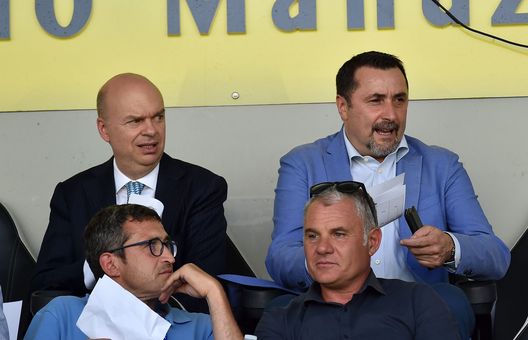 Marco Fassone e Massimiliano Mirabelli, ex dirigenti del Milan Marco Fassone e Massimiliano Mirabelli, ex dirigenti del Milan