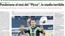 Messaggero veneto: Pordenone al test del “Picco”, lo stadio terribile