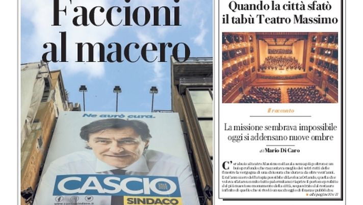 Prima Pagina, La Repubblica-Palermo: “I rosanero pescano la squadra del destino”  Prima Pagina, La Repubblica-Palermo: “I rosanero pescano la squadra del destino” - immagine 1