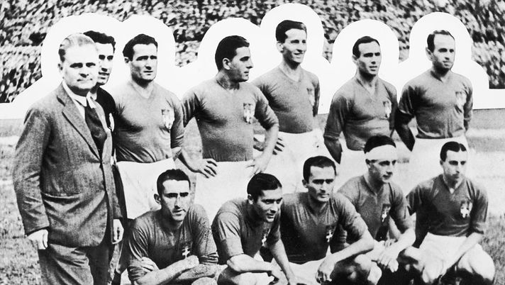 The Italian football team with their coach Vittorio Pozzo before the World Cup final against Czechoslovakia at the Stadio Nazionale del P.N.F. in Rome, 10th June 1934. The Italians won the match 2-1. (Photo by Keystone/Hulton Archive/Getty Images) The Italian football team with their coach Vittorio Pozzo before the World Cup final against Czechoslovakia at the Stadio Nazionale del P.N.F. in Rome, 10th June 1934. The Italians won the match 2-1. (Photo by Keystone/Hulton Archive/Getty Images)