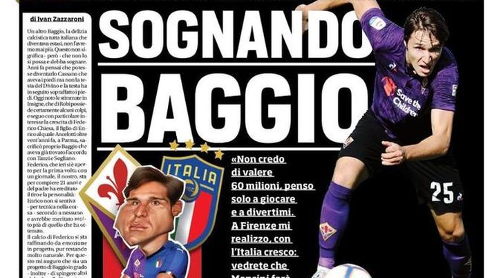 Prima Pagina, Corriere dello Sport: “Sognando Baggio. Juve, grana report. Il derby di Romagnoli…” Prima Pagina, Corriere dello Sport: “Sognando Baggio. Juve, grana report. Il derby di Romagnoli…”