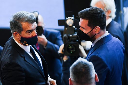 Laporta Messi (getty images) Laporta Messi