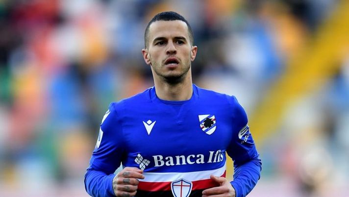 UDINE, ITALY - MARCH 05: Sebastian Giovinco of UC Sampdoria during the Serie A match between Udinese Calcio v UC Sampdoria at Dacia Arena on March 05, 2022 in Udine, Italy. (Photo by Alessandro Sabattini/Getty Images) Samp, problemi fisici per Giovinco e Colley: il report ufficiale dopo l’allenamento - immagine 1