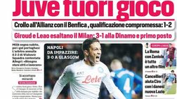 EDICOLA CDS – Juventus fuori gioco, la Champions apre la crisi bianconera